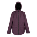 Prune foncée - Front - Regatta - Veste imperméable BROADIA - Femme