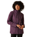 Prune foncée - Side - Regatta - Veste imperméable BROADIA - Femme