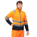 Orange - Bleu marine - Side - Regatta - Veste polaire PRO - Homme