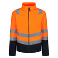 Orange - Bleu marine - Front - Regatta - Veste polaire PRO - Homme