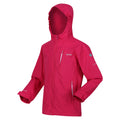 Rose fluo - Side - Regatta - Veste imperméable CALDERDALE - Enfant