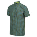 Vert piquant - Bleu marocain - Side - Regatta - Chemise KALAMBO - Homme