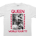 Blanc - Back - Queen - T-shirt WORLD TOUR '77 - Adulte