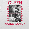 Blanc - Side - Queen - T-shirt WORLD TOUR '77 - Adulte