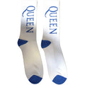 Blanc - Bleu - Front - Queen - Chaussettes - Adulte