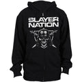 Noir - Front - Slayer - Veste à capuche NATION - Adulte