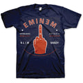 Bleu marine - Front - Eminem - T-shirt DETROIT - Adulte