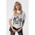 Blanc - Back - Kiss - T-shirt WORLD WIDE - Adulte