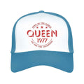 Bleu - Blanc - Front - Queen - Casquette de baseball CHAMPIONS - Adulte