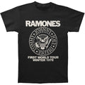 Noir - Front - Ramones - T-shirt FIRST WORLD TOUR - Adulte