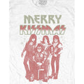 Blanc - Side - Kiss - T-shirt MERRY KISSMAS - Adulte