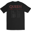 Noir - Back - Queen - T-shirt EUROPEAN TOUR - Adulte