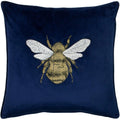 Bleu marine - Front - Paoletti - Housse de coussin HORTUS BEE