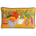 Jaune - Front - Furn - Housse de coussin DECK THE HALLS