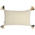 Noir - Ocre - Back - Furn - Housse de coussin BENJI