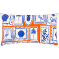 Corail - Bleu - Front - Furn - Housse de coussin d'extérieur FRIEZE