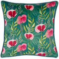 Bleu sarcelle - Front - Wylder - Housse de coussin HOUSE OF BLOOM