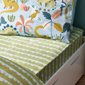 Vert - Bleu - Front - Little Furn - Drap-housse LITTLE DINOS