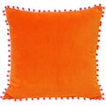 Orange-Fuchsia - Front - Riva Home Velvet - Housse de coussin