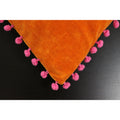 Orange-Fuchsia - Back - Riva Home Velvet - Housse de coussin