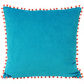 Sarcelle-Corail - Front - Riva Home Velvet - Housse de coussin