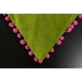 Vert-Fuchsia - Back - Riva Home Velvet - Housse de coussin