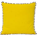 Jaune-Gris - Front - Riva Home Velvet - Housse de coussin