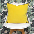 Jaune-Gris - Pack Shot - Riva Home Velvet - Housse de coussin