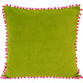 Vert-Fuchsia - Front - Riva Home Velvet - Housse de coussin