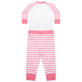 Rose - Blanc - Back - Larkwood - Ensemble de pyjama long - Enfant