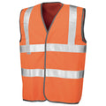 Orange fluo - Front - SAFE-GUARD by Result - Gilet haute visibilité - Homme