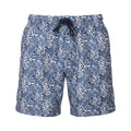 Blanc - Bleu marine - Front - Wombat - Short de bain - Homme