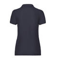 Bleu marine foncé - Back - Fruit of the Loom - Polo LADY FIT 65-35 - Femme