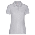 Gris chiné - Front - Fruit of the Loom - Polo LADY FIT 65-35 - Femme