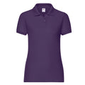 Violet - Front - Fruit of the Loom - Polo LADY FIT 65-35 - Femme