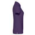 Violet - Side - Fruit of the Loom - Polo LADY FIT 65-35 - Femme