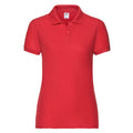 Rouge - Front - Fruit of the Loom - Polo LADY FIT 65-35 - Femme