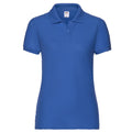 Bleu roi - Front - Fruit of the Loom - Polo LADY FIT 65-35 - Femme