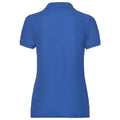 Bleu roi - Back - Fruit of the Loom - Polo LADY FIT 65-35 - Femme