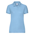 Bleu ciel - Front - Fruit of the Loom - Polo LADY FIT 65-35 - Femme