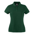 Vert bouteille - Front - Fruit of the Loom - Polo LADY FIT 65-35 - Femme