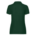 Vert bouteille - Back - Fruit of the Loom - Polo LADY FIT 65-35 - Femme