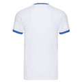 Blanc - Bleu roi - Back - Fruit of the Loom - T-shirt - Adulte