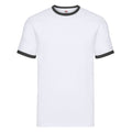 Blanc - Noir - Front - Fruit of the Loom - T-shirt - Adulte