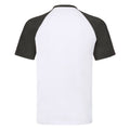 Blanc - Noir - Back - Fruit of the Loom - T-shirt - Adulte