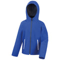 Bleu roi - Noir - Front - Result Core - Veste softshell TX PERFORMANCE - Enfant