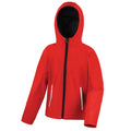 Rouge - Noir - Front - Result Core - Veste softshell TX PERFORMANCE - Enfant