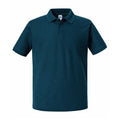 Bleu pétrole - Front - Russell - Polo AUTHENTIC ECO - Homme