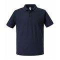 Bleu marine français - Front - Russell - Polo AUTHENTIC ECO - Homme