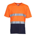 Orange - Bleu marine - Front - Yoko - T-Shirt de sécurité COOL SUPER - Homme